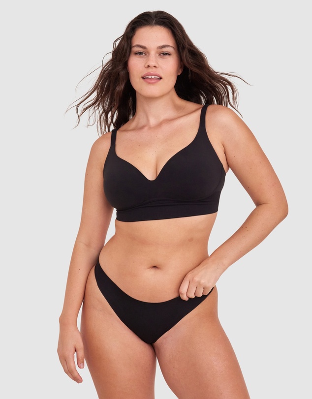 Bras N Things - Base Layers Wirefree Full Coverage - Black