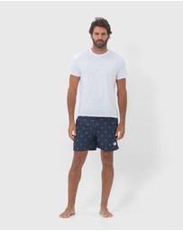 Coast Clothing - Navy Helms Swimshorts