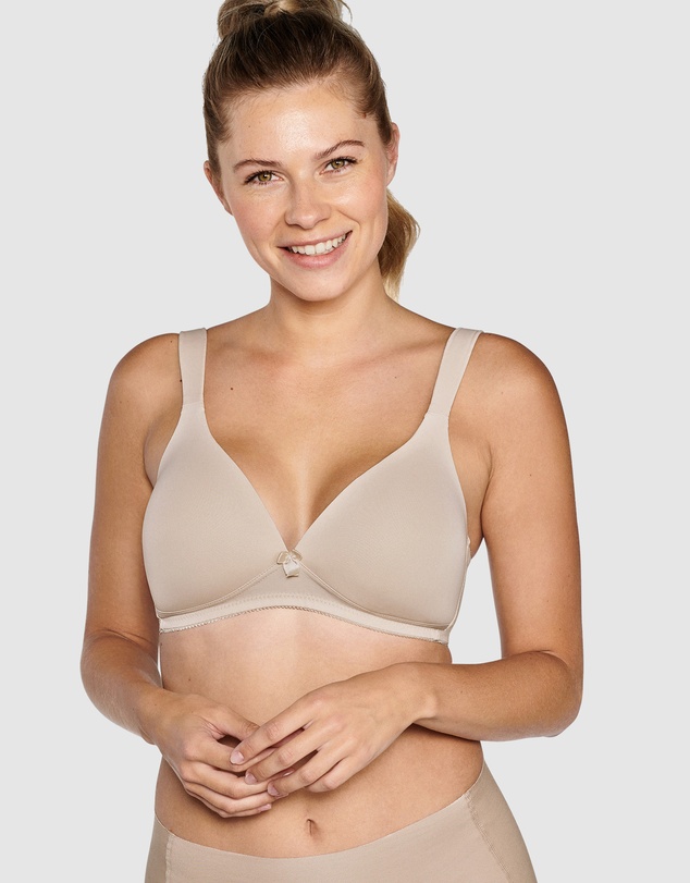 Naturana - Padded Wirefree Wide Strap T-Shirt Bra
