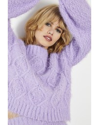 Glamorous - Front Cable Knit Cropped Jumper