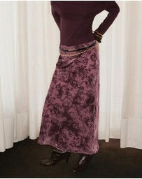 M.N.G - Long Jacquard Skirt