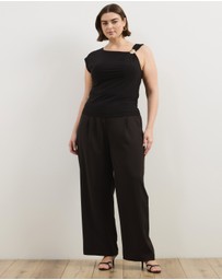 Atmos&Here Curvy - Thea Asymmetric Mesh Top