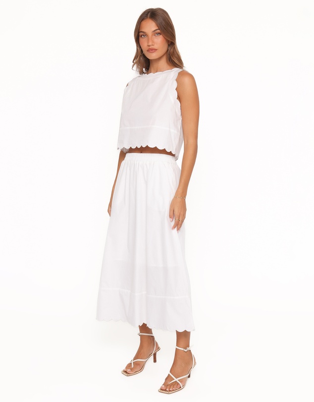 Petal & Pup - Heather Maxi Skirt Set - White