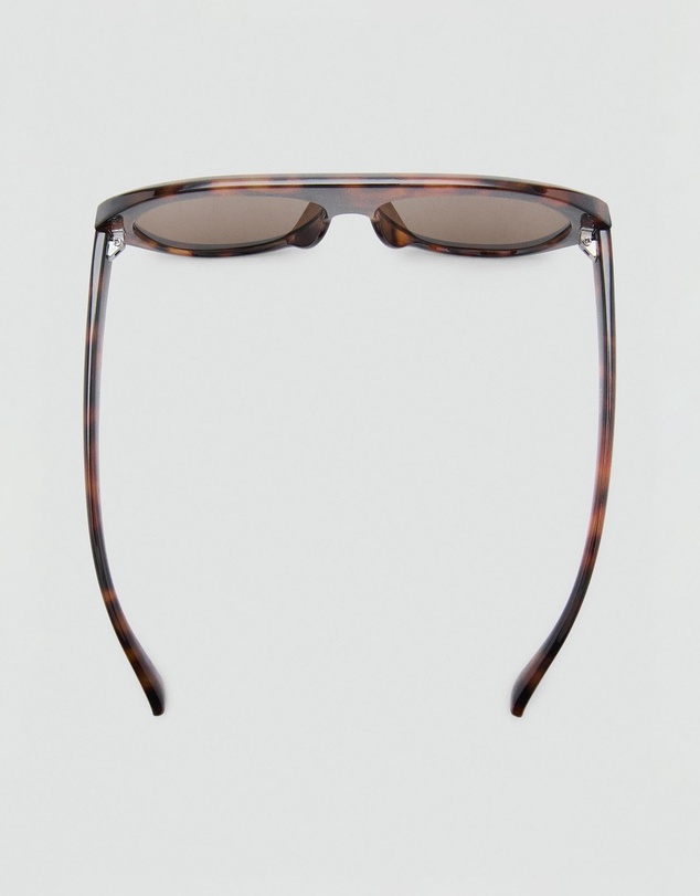 M.N.G - Tortoiseshell-Effect Frame Aviator Sunglasses