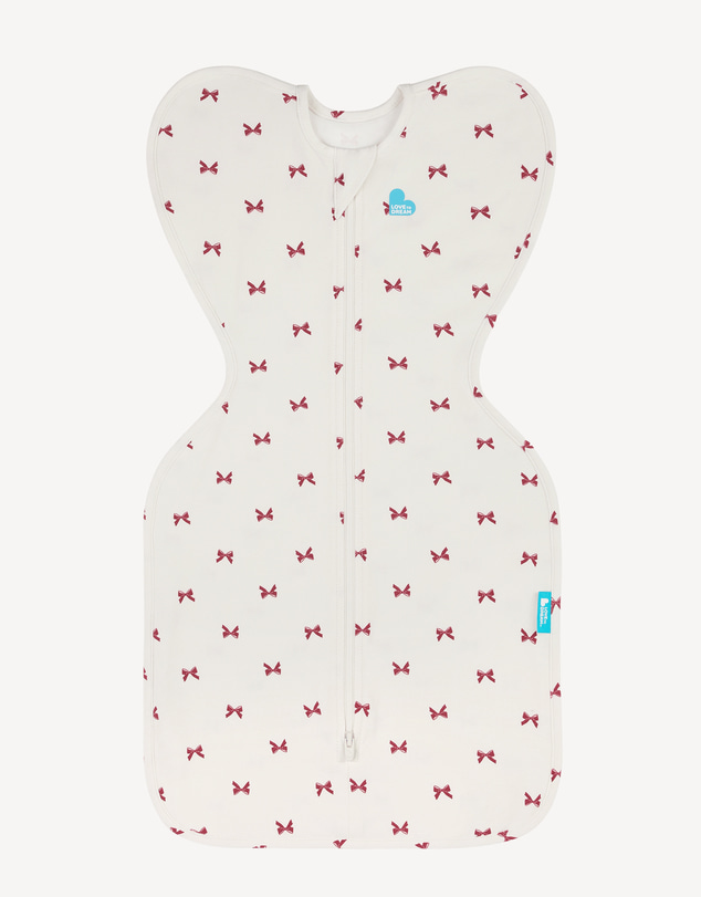 Love to Dream - Swaddle Up™ Original 1.0 TOG Stretch Cotton Bows Cream