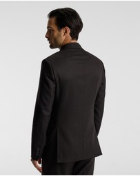 Calibre - Jacquard Wool Suit Jacket Chocolate