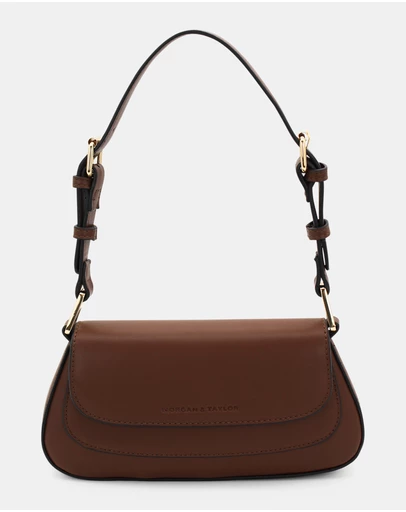 Morgan & Taylor - Hailey Shoulder Bag in Chocolate Brown