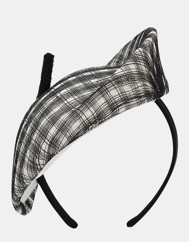 Morgan & Taylor - Raquel Fascinator in Black and White