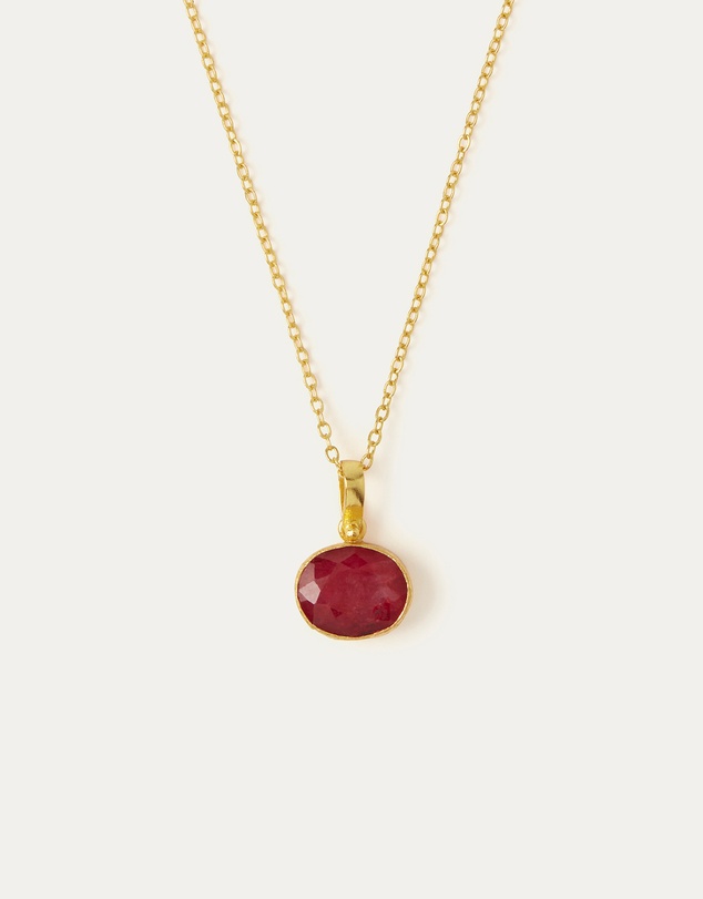 Ottoman Hands - Siena Ruby Pendant Necklace