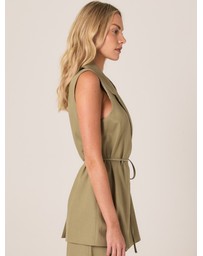 Fate + Becker - Zephyr Wrap Vest With Belt