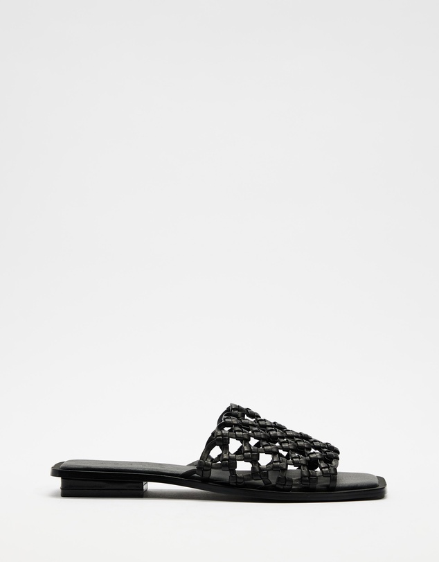 AERE - Leather Braided Slides