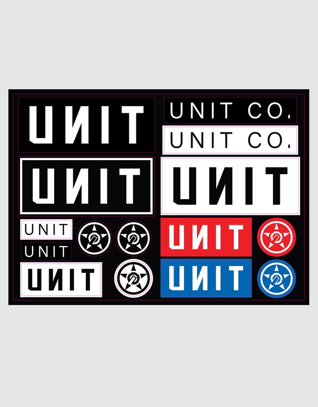 UNIT - UNIT Logo Sticker Sheet