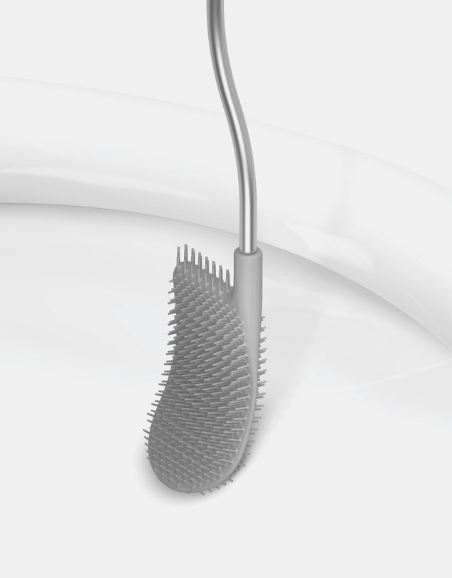 Joseph Joseph - Flex™ Lite Toilet Brush with Holder - Grey/White