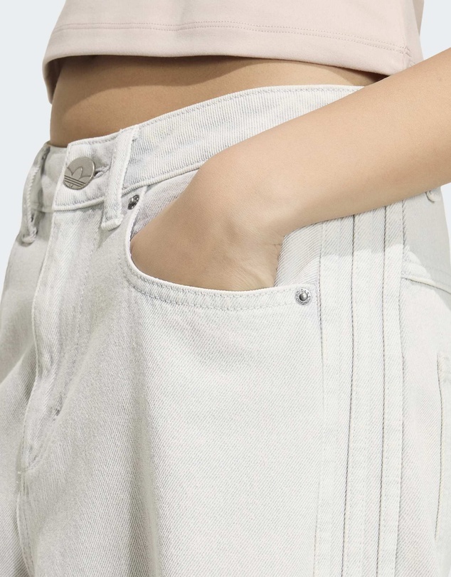 adidas Originals - HIGH-RISE WIDE-LEG DENIM PANTS Womens