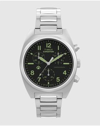 TIMEX - Expedition® Capstone Chronograph 41mm Stainless Steel Bracelet Watch