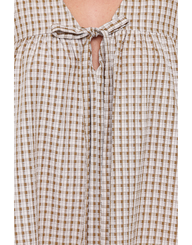 Petal & Pup - Lynden Mini Dress - Green Gingham