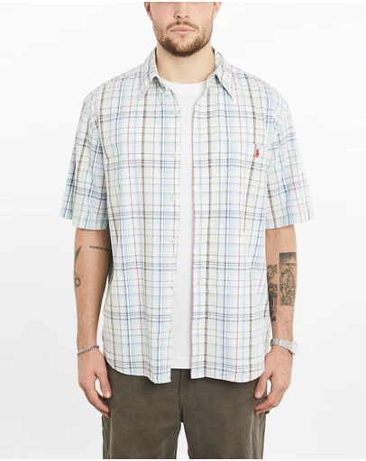 Vintage by The Real Deal - Pre Loved - Vintage 90s Polo Ralph Lauren Short Sleeve Button Up Shirt