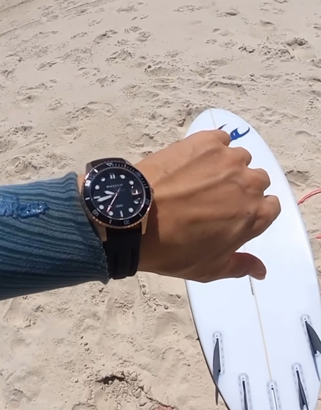 Maxum - Liberty Black Dial With Black Silicone Strap & Rose Gold Tone Case