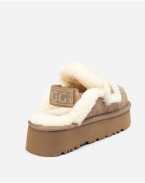 Ozwear Connection Uggs - Ugg Violet Matelassé Shearling Platform Slipper (Detachable Feature)