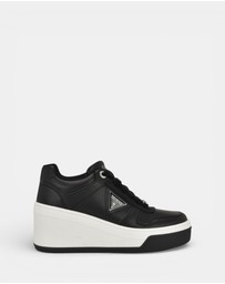 GUESS - Rozinn Lace-Up Platform Wedge Sneakers