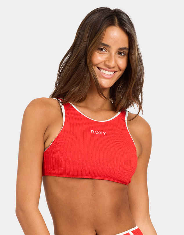 Roxy - Womens Aruba Field Crop Top Bikini Top