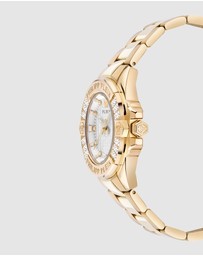 Philipp Plein - Plein Majesty Gold-tone with Crystals 38mm Silver Dial