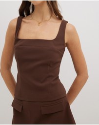 Dazie - Bossy Babe Scoop Neck Top