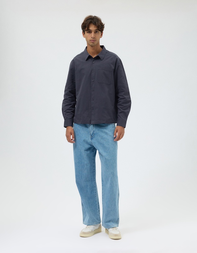 AERE - Boxy Fit Cotton Overshirt