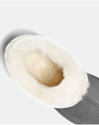 EVERAU - Australian Shepherd Ugg Homey Slipper Cow Leather Upper House Shoes