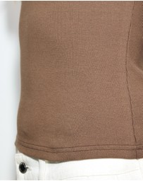 Dazie - Sadie V Neck Ribbed Tank