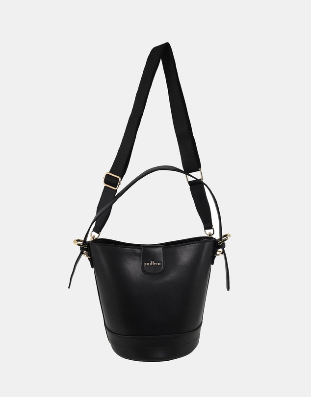 Milleni - Milleni Ladies Vegan Leather Bucket Crossbody Bag