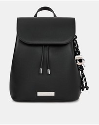 Karl Lagerfeld - Ikon Smooth Small Flap Backpack