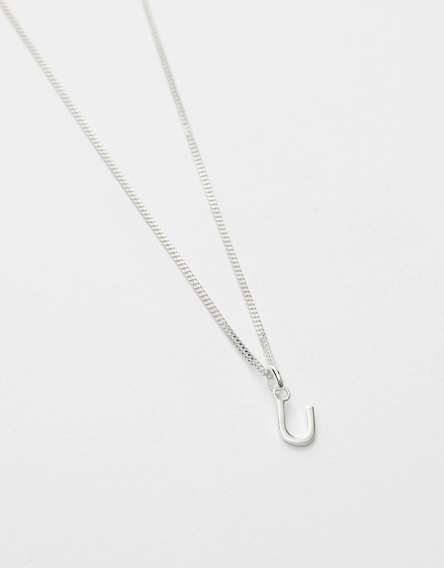 Kirstin Ash - U Outline Initial Necklace