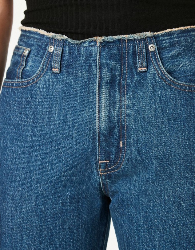 NEXT - Raw Waistband Straight Leg Jeans