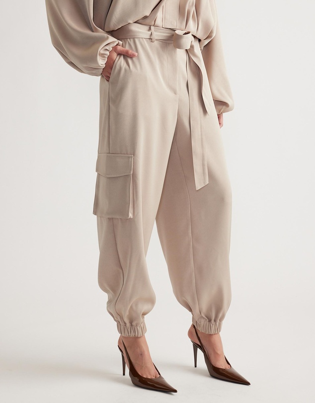 Decjuba - Stella Satin Cargo Pants
