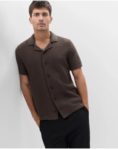 UNISON - Ripple Stitch Button Thru
