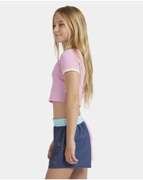 Roxy - Girls 8 to 16 Colorblock Boardshorts