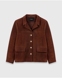 Maje - Vuede Leather Blazer