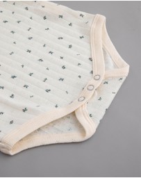 Tiny Trove - Luca Cotton Rib Pointelle Bodysuit - Babies