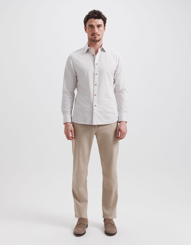 SABA - Mason Cotton Stripe Shirt