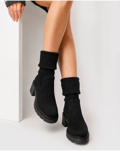 Belle & Bloom - Tokyo Lights Rib Sock Boot