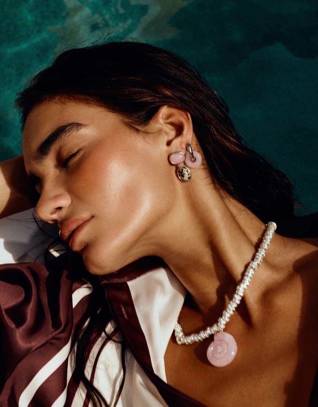 Luv Aj - The Rose Quartz Palma Studs
