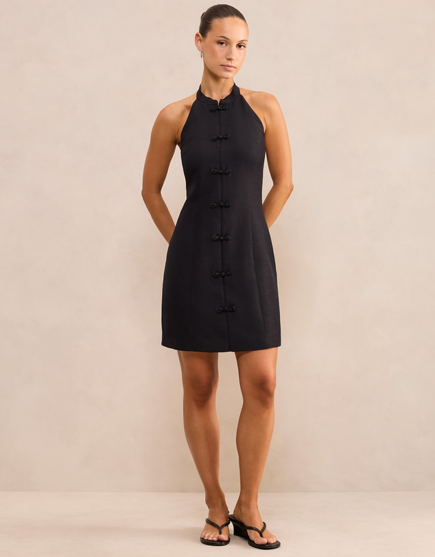 Forever New Petite - Kora Petite Button Closure Mini Dress