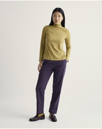 Seasalt - Seasalt Cornwall Green Landing Roll Neck Top