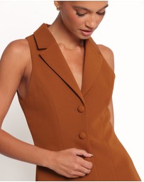 Petal & Pup - Barrett Mini Dress - Brown