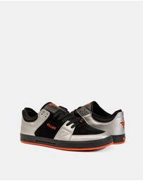 Fallen Footwear - Fallen Footwear Men Trooper Orange Fluro Chris Cole Shoes Black/Silver
