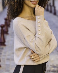 Sosandar - Off The Shoulder Asymmetric Jumper