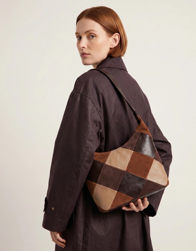 Cobb & Co - Patterson Suede Patch Leather Tote