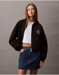 Calvin Klein Jeans - Smooth Cropped Relaxed Bomber Jacket