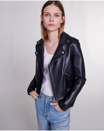 Maje - Basaltm Leather Jacket